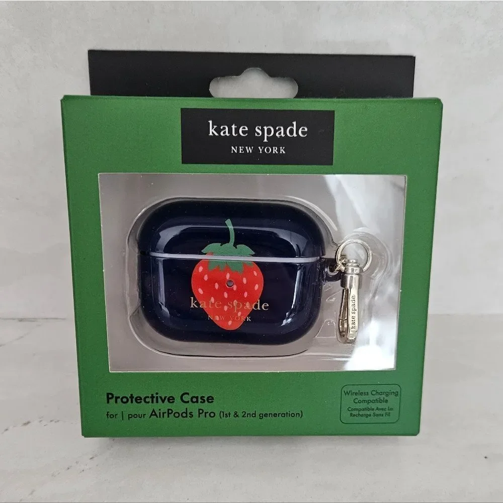 Kate Spade Navy AirPods Pro Case with Strawberry Design